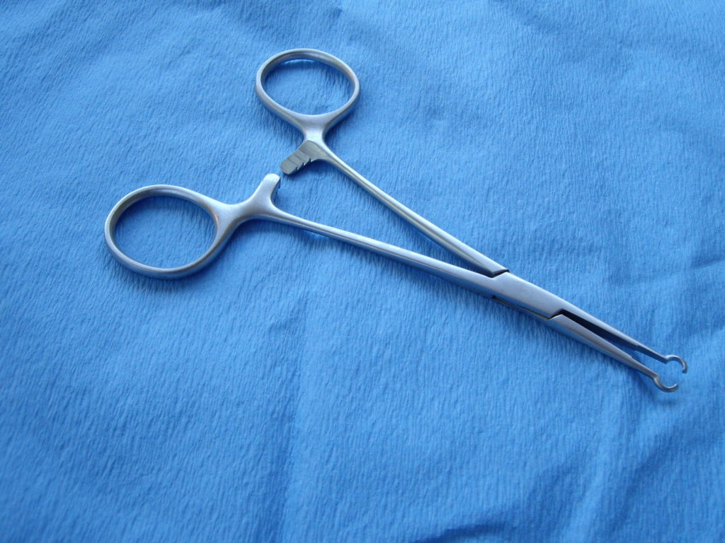 Ring forceps for vasectomy - pinza de anillo